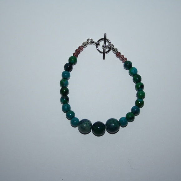 Beautiful Jasper Natural stone bracelet NWOT - Picture 6 of 6